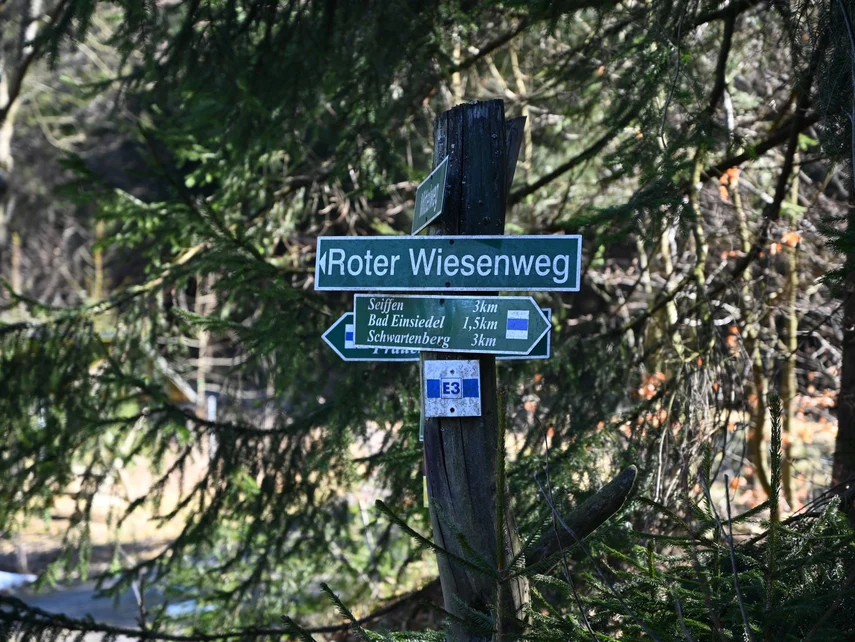 Wegweiser mit mehreren Hinweisen