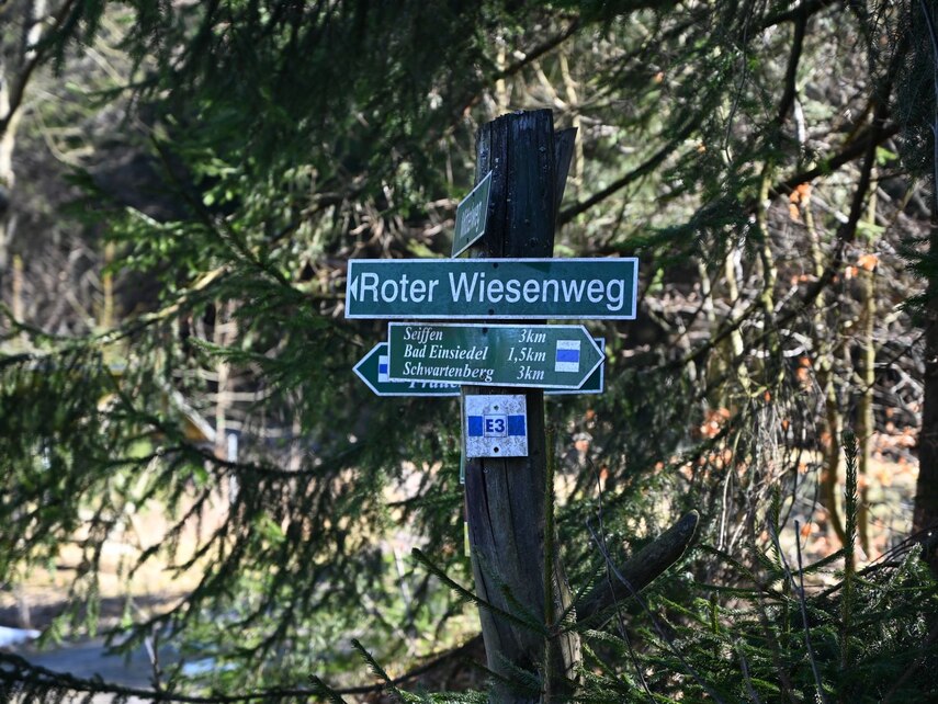 Wegweiser mit mehreren Hinweisen