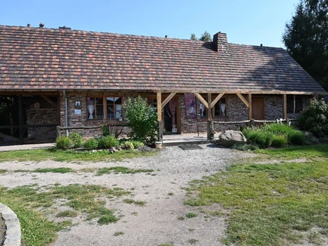 Foto des Backhauses, Backstein